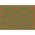 thumbnail image 1 of Ahgly Company Indoor Rectangle Patterned Mahogany Brown Area Rugs, 2' x 4', 1 of 6