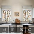 thumbnail image 4 of Fall Kitchen Curtains 36 Inch Short - 3 Panel Set, Autumn Harvest Print, Rod Pocket Window Treatment for Thanksgiving, Farmhouse, Cafe, Living Room - Machine Washable, 4 of 6