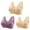 Purples, variant on Bigersell Women's Classic T-Shirt Bra On Sale 3pc Women Front Buckle for Senior Elder Women Underwear Soft Cotton Oversized Tank Tops Without Underwire Printed Bra Demi Cup Bra Style F-12 Pinks XL