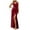 Red, variant on QingYiHua Wedding Guest Dresses for Women Summer Spaghetti Strap Dresses Long Elegant Pleated formal Evening Gown with Slit Cocktail Party Dresses