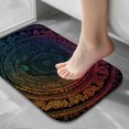 thumbnail image 5 of 1pc Colorful Circular Absorbent Non-Slip Bathroom Thickened Flannel Rug Decor,Soft,Quick Drying,Suitable For Indoor/outdoor Use,Bathrooms,Bedrooms,Kitchens,Terrace,Laundry Rooms,16"x24", 5 of 7
