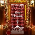 thumbnail image 4 of YIKA Christmas Door Cover Decoration Christmas Door Cover Door Hanging Party Decoration Door Cover Tapestry Red, 4 of 6