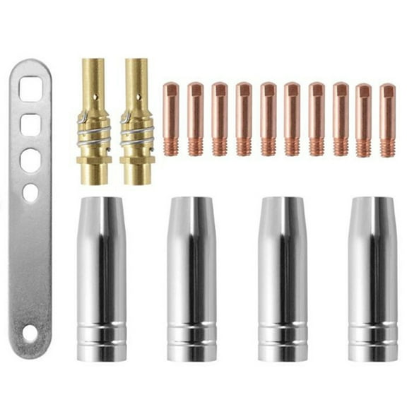 NUOLUX 1 Set Electric Welding Accessories Kit 15Ak Welding Nozzle Connecting Rod Gas Shielded Welding Torch Handle for Store