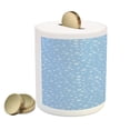 thumbnail image 2 of Winter Piggy Bank, Little Snowflakes Falling from the Sky December New Year`s Eve Blizzard, Ceramic Coin Bank Money Box for Cash Saving, 3.6" X 3.2", Blue White, by Ambesonne, 2 of 4