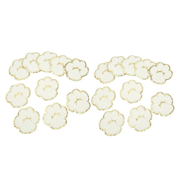 Parches Termoadhesivos Bling Bling 20 Piezas Con Forma De Pata De Gato