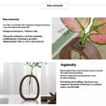 thumbnail image 3 of Injueey Jarrón, tubo de ensayo con marco de madera maciza, tamaño y duradero, usado para escritorio, plantas, embelleciendo el ambiente del Decoración del hogar marrón l, 3 of 6