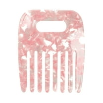Unique Bargains 1 Pc Vintage Portable Hair Insert Comb Red Acetate Sheet