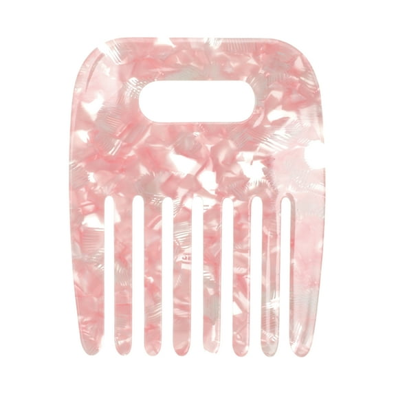Unique Bargains 1 Pc Vintage Portable Hair Insert Comb Red Acetate Sheet