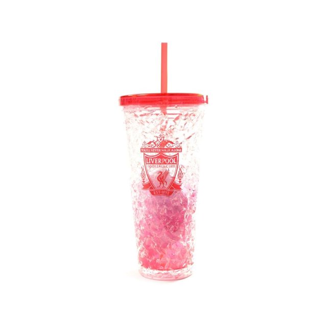 Liverpool FC Crest 600ml Freezer Cup With Straw