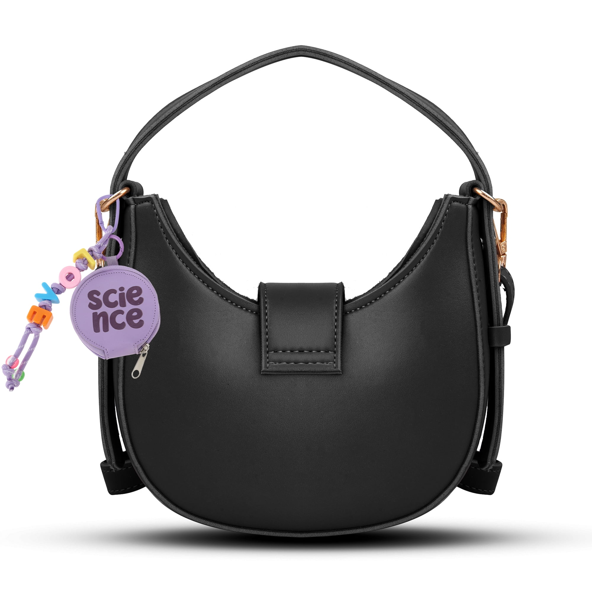 Unique Bargains Colorful Letter Wallet Handbag Charm for Bags and Purses Purple