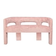 thumbnail image 2 of Jofran Gwen Modern Luxury Jacquard Fabric Upholstered Sculpture Bench, 2 of 7