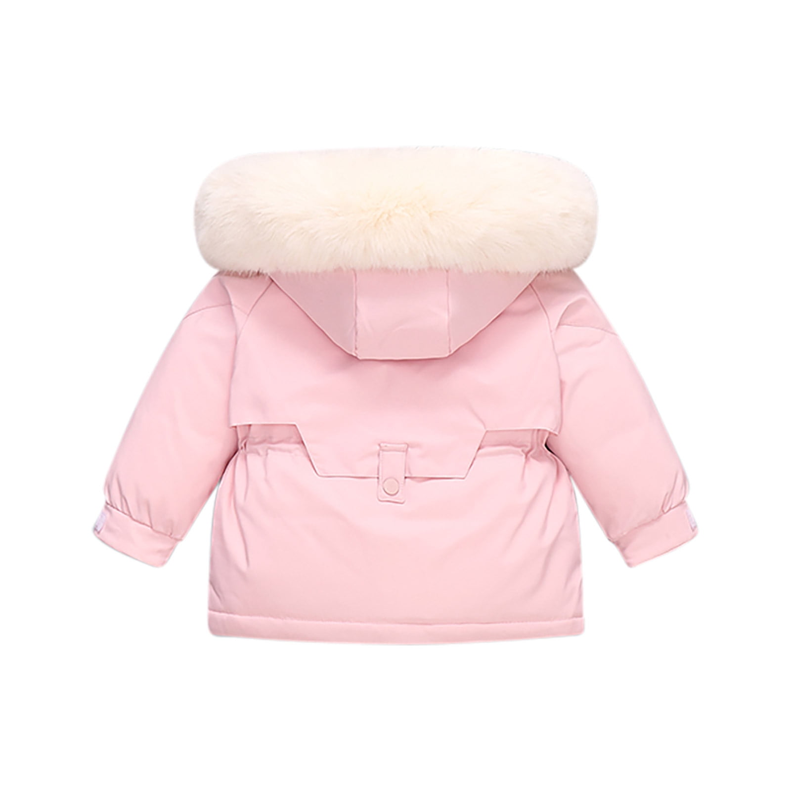 Jinhomg Unisex Baby Winter Snowsuit 2 Piece Toddler Warm Suits 2025 Trendy Windproof Faux Fur Trim Hooded Puffer Coat with Snow Bib Pants Sets Limited Time 90 off Clearance Sale Pink 2 Years
