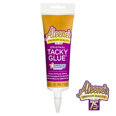 Aleene's Original Tacky Glue, 3 fl. oz. Tube - Precise Craft Adhesive for DIY Projects