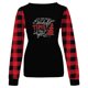 thumbnail image 4 of Pntutb Mujer Casual Sexy Moda Impresión Manga Larga Cuello Redondo Fruncido Pullover Blusa tops Pntutb Pntutb-3161, 4 of 5