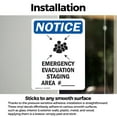 thumbnail image 3 of (2 Pack) Emergency Evacuation Sign, 3 of 7