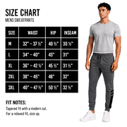 SOUTHPOLE Mens Sweatpants - Lightweight Stretch Tricot Joggers for Men, 3 Pack Athletic Pants