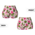 thumbnail image 3 of Sikiie Dragon Fruits Print Workout Shorts Women Scrunch Butt Gym Shorts Seamless High Waist Tummy Control Yoga Biker Athletic Shorts, 3 of 5