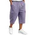 thumbnail image 2 of Cargo Shorts for Men Outdoor Work Athletic Walking Pants Hiking Fit Summer Casual Tactical Shorts with Multi Pockets, L, 2 of 8
