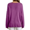 thumbnail image 4 of Sweaters for Women Oversized Crewneck Long Sleeve Chunky Knit Pullover Sweaters Tops Trendy Fall Outfits, 4 of 7