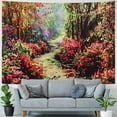 thumbnail image 4 of Chilfamy  Flower Tapestry Colorful Floral Plants Tapestry Spring Theme Mystic Secret Garden Wild Flower Tapestry Wall Hanging Dorm Decor Tapestries For Living Room Bedroom Picnic Wall Deco, 4 of 6