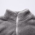 thumbnail image 4 of Uooqdmx Fleece Jacket Women, Sherpa Jacket Women, Zip Up Jackets for Women, Fuzzy Winter Warm Zip Up Soft Outerwear, Teddy Jacket Women, Gray 5XL, 4 of 8