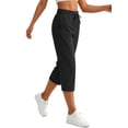 thumbnail image 4 of Rosvigor Capris for Women High Waisted Drawstring Athletic Pants Quick Dry Hiking Travel Capris Pants with Pockets, 4 of 7