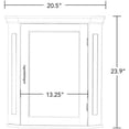 thumbnail image 3 of Armoire Murale d'Angle Somerset - Blanc, 3 of 8
