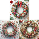 thumbnail image 1 of 5D DIY Corona Navidad Del Arte Artesanal 40x40cm, 1 of 8