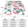 thumbnail image 2 of Flamingo Blanket 50''''x60'''' Cute Flower Throw Blanket for Women Girls Lightweight Soft Plush for Crib Couch Travel Gifts for Flamingo Lovers Flamingo Decorations Flamingo Decor Abstract, 2 of 6