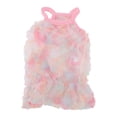 thumbnail image 1 of Vestido con tirantes para mascotas, falda de flores bordadas de tul transpirable para perros y gatos L, 1 of 13