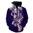 thumbnail image 3 of Sudadera con capucha y cremallera con estampado 3D de astronauta de dibujos animados creativos para hombres y mujeres, sudaderas, tops, sudaderas con capucha de gran tamaño para niños, 3 of 5
