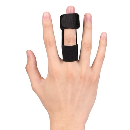 Yosoo Adjustable Finger Protector Trigger Finger Splint Brace with Aluminium Bar Hook & Loop Straps Treatment for Sprains, Pain Relief, Mallet Injury, Arthritis,