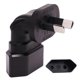 thumbnail image 1 of Adaptador de corriente CA de 2 pines de AU a UE de 2 pines, conector macho a hembra, 110-250 V, amplio voltaje., 1 of 5