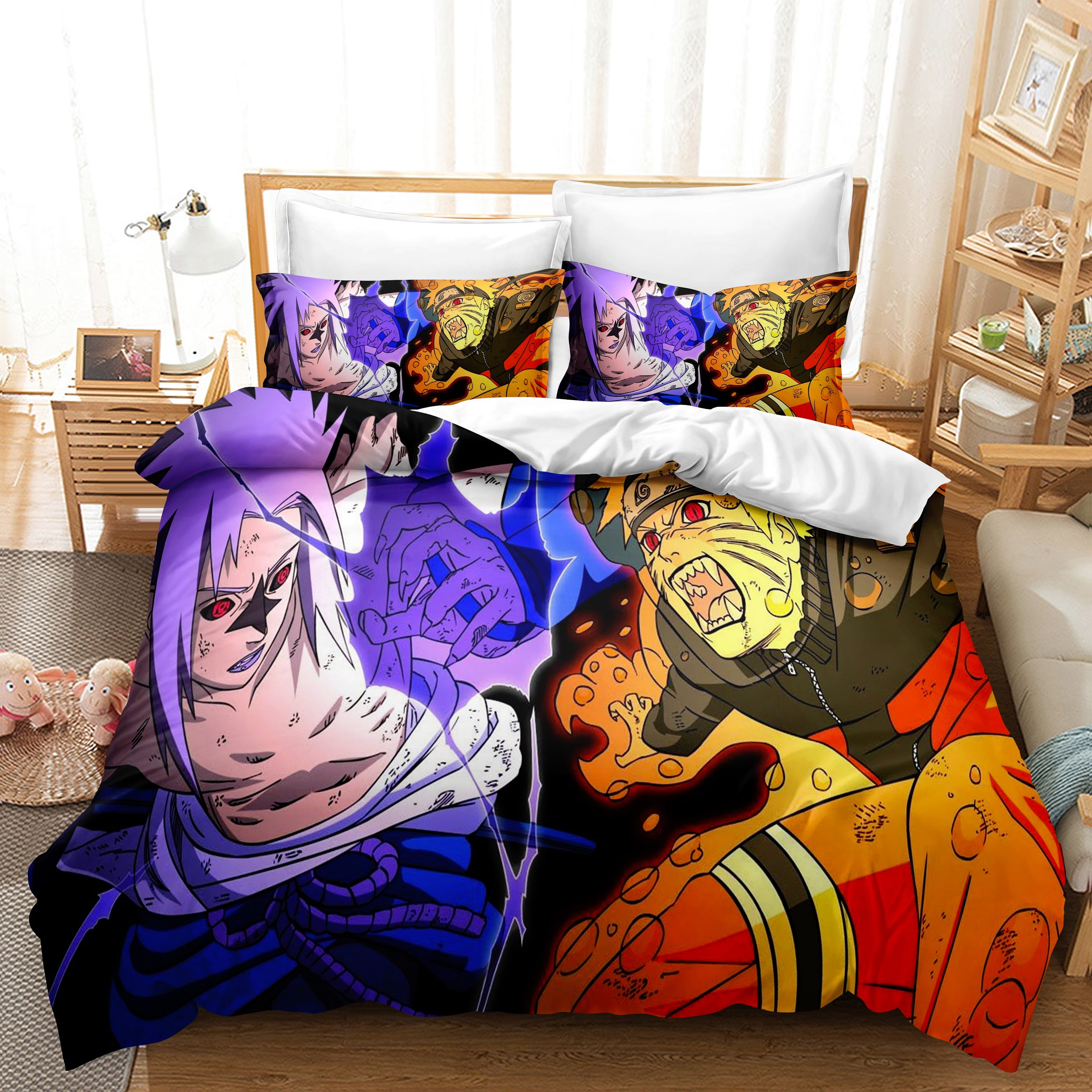 NARUTO0 Design Bedding Set 3PCS Of Duvet Cover Pillowcase Comforter Cover Gifts 