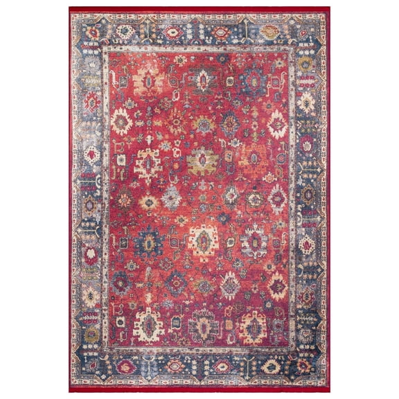 Dark Zoning Pattern Area Rug