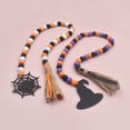 thumbnail image 1 of Halloween Wooden Tassel Bead Garland Beaded Pumpkin Ghost Skull Wood Pendant Halloween Party DIY Crafts Rustic Hanging OrnamentFruit BasketUnited Kingdom He Qiyong unisex, 1 of 1