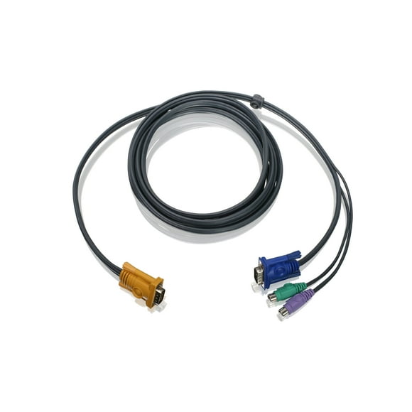Câble KVM Collé PS/2 VGA 6 Pieds
