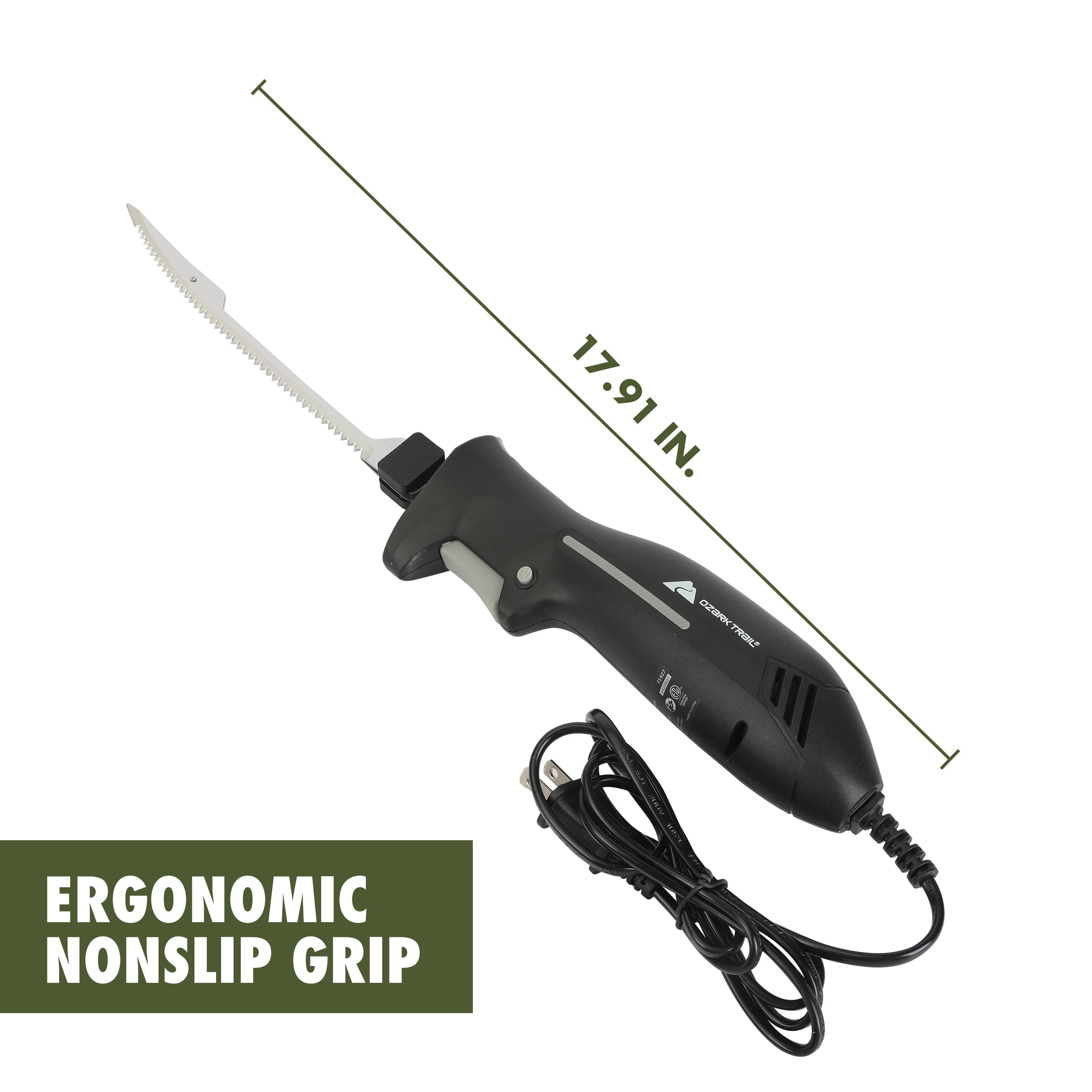 Ozark Trail Electric Fillet Knife – 8” Stainless Steel Blade with Powerful Motor