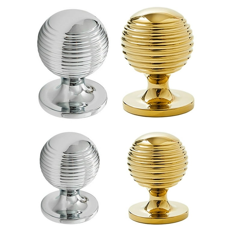 Goldenwarm 10 Pack Brushed Brass Cabinet Knob Metal Drawer Knobs