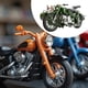 thumbnail image 5 of Modelo de motocicleta 1/10 con sonido y luz Modelo de triciclo Simulación de motocicleta Verde, 5 of 8