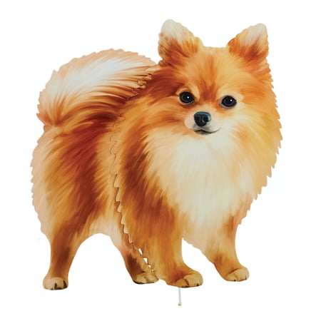 Collections Etc Realistic Pomeranian Outdoor Garden Stake