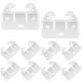 thumbnail image 1 of 10 PCS Drawer Guide Plastic Drawer Replacement Parts Bottom Mount White Dresser, 1 of 8