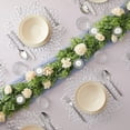 thumbnail image 4 of 4-Pack Silver PVC Placemats ,Reversible Hollow out Design Table Chargers for Dining Table Settings (15inch), 4 of 8