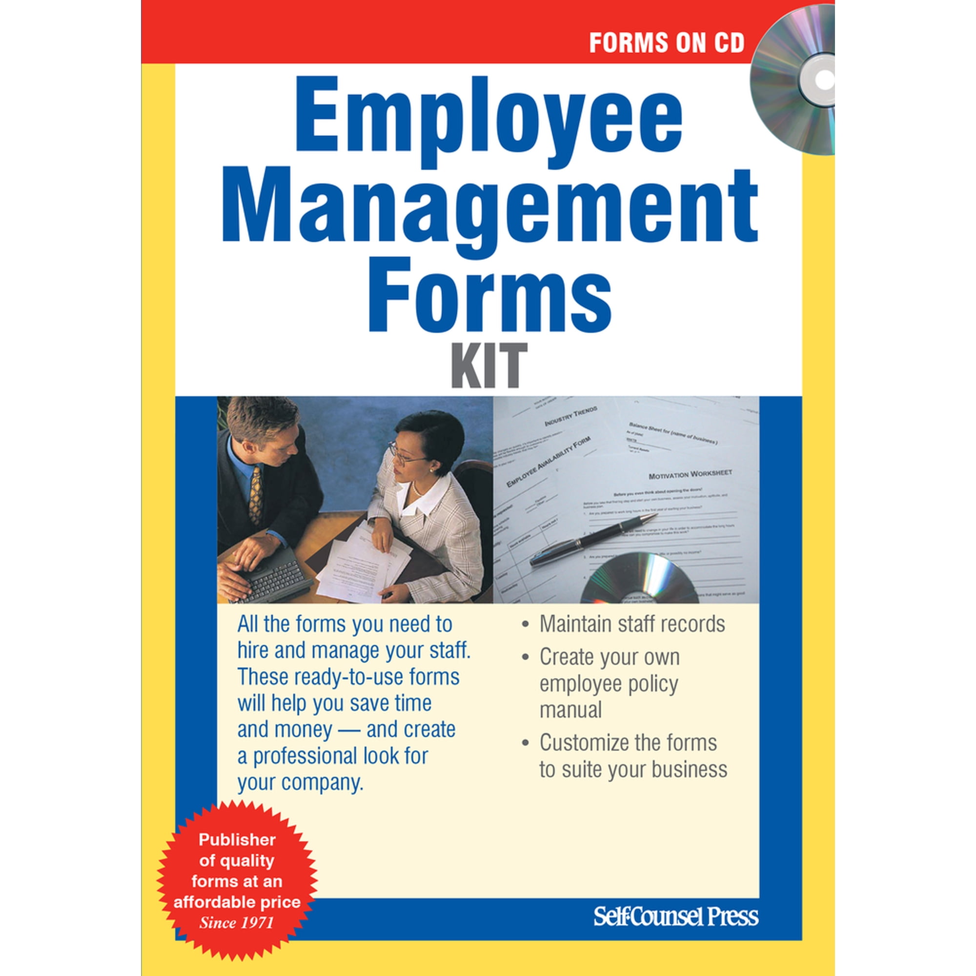 Forms on CD: Employee Management Forms Kit (CD-ROM)