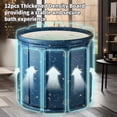 thumbnail image 6 of SLLINGLUO Upgraded Foldable Bathtub, No-Installation Portable Adults and Kids Bath tub for Baby Swimming, Bathing, Sauna, and Soaking, Space, 6 of 10