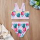 thumbnail image 3 of Honeeladyy - Rebajas de verano - Traje de baño de dos piezas para playa, bikini y pantalones cortos para niños y niñas, 3 of 8