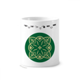 thumbnail image 1 of Verde estilo Patron decorativo de Talavera Taza de cepillo de dientes, 1 of 3