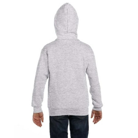ecosmart comfortblend hanes sweatshirt ash hoodie zip youth xl