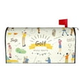 Fotbe Golf Icons And Golfer Mailbox Covers Post Letter Box Cover Garden