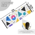 thumbnail image 5 of Yayeee Runner Rug for Bedroom 2'x6' Machine Washable Hallway Non Slip Mat, Yellow Retro Shapes, 5 of 8